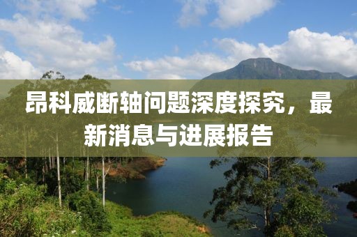 昂科威斷軸問題深度探究,最新消息與進展報告