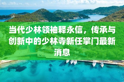 當代少林領袖釋永信，傳承與創新中的少林寺新任掌門最新消息
