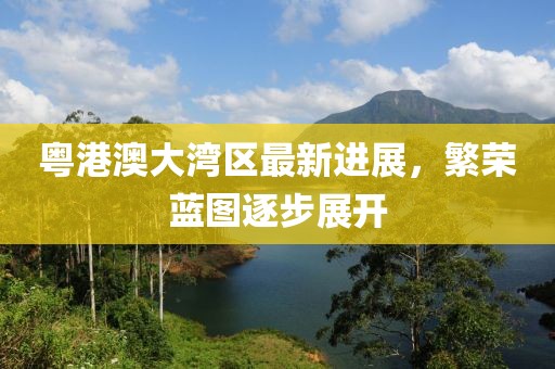 粵港澳大灣區最新進展,繁榮藍圖逐步展開