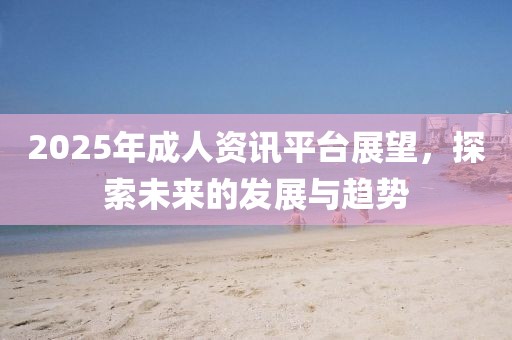 2025年成人資訊平臺(tái)展望,探索未來的發(fā)展與趨勢(shì)