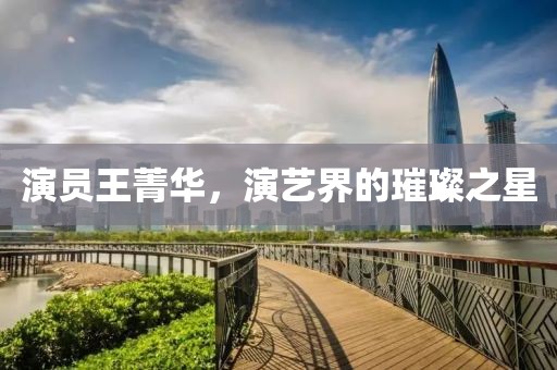 演員王菁華,演藝界的璀璨之星