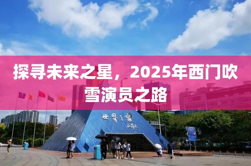 探尋未來之星,2025年西門吹雪演員之路