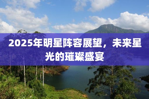 2025年明星陣容展望,未來星光的璀璨盛宴