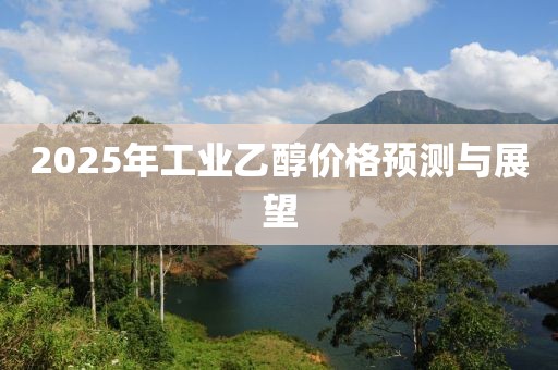 2025年工業乙醇價格預測與展望