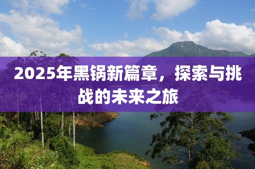 2025年黑鍋新篇章,探索與挑戰的未來之旅
