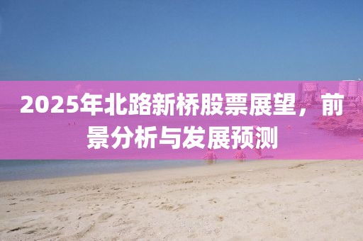 2025年北路新橋股票展望,前景分析與發展預測
