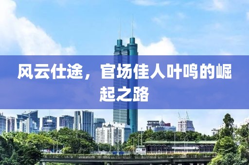 風云仕途,官場佳人葉鳴的崛起之路
