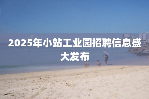 2025年小站工業(yè)園招聘信息盛大發(fā)布