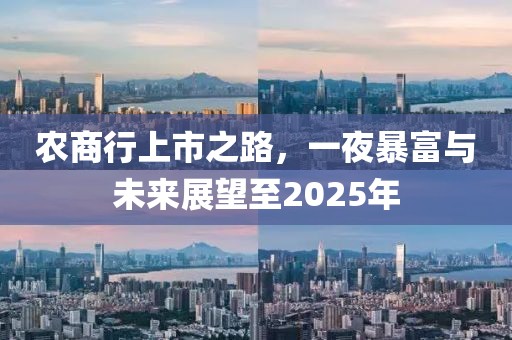 農商行上市之路,一夜暴富與未來展望至2025年