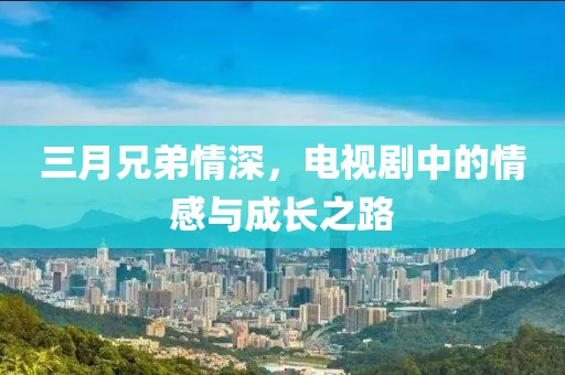 三月兄弟情深,電視劇中的情感與成長之路