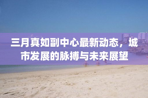 三月真如副中心最新動態,城市發展的脈搏與未來展望