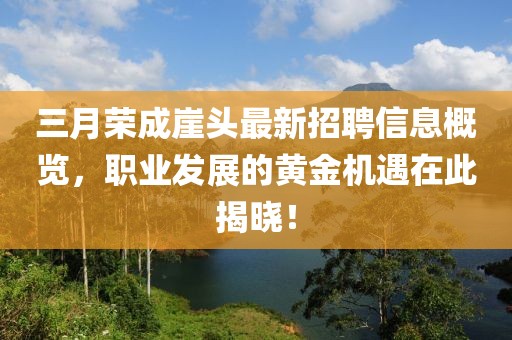 三月榮成崖頭最新招聘信息概覽,職業發展的黃金機遇在此揭曉!
