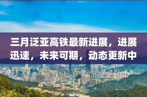 三月泛亞高鐵最新進(jìn)展,進(jìn)展迅速,未來可期,動(dòng)態(tài)更新中