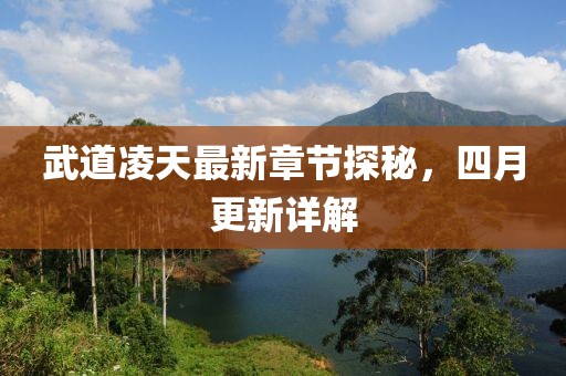 武道凌天最新章節探秘，四月更新詳解