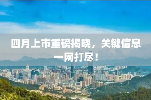 四月上市重磅揭曉,關(guān)鍵信息一網(wǎng)打盡!