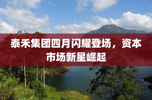 泰禾集團四月閃耀登場,資本市場新星崛起
