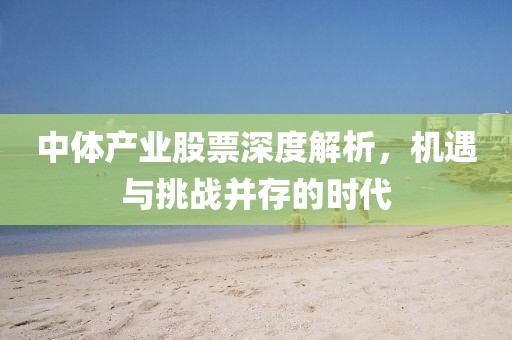 中體產業(yè)股票深度解析,機遇與挑戰(zhàn)并存的時代