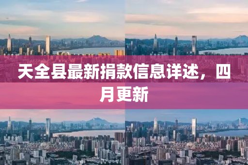 天全縣最新捐款信息詳述,四月更新