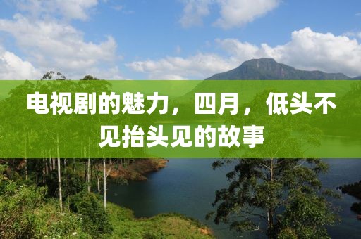 電視劇的魅力,四月,低頭不見抬頭見的故事