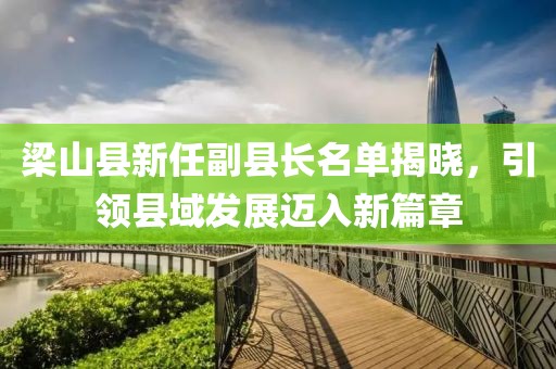梁山縣新任副縣長(zhǎng)名單揭曉,引領(lǐng)縣域發(fā)展邁入新篇章