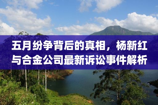 五月紛爭背后的真相，楊新紅與合金公司最新訴訟事件解析
