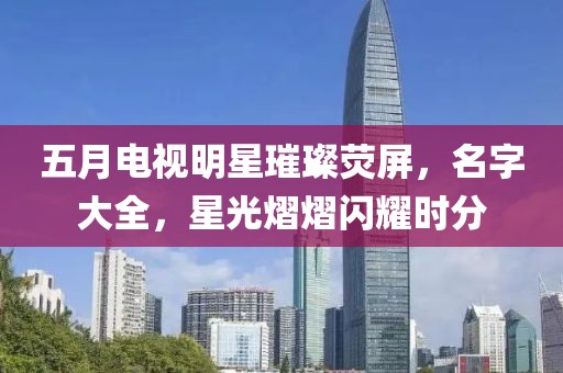 五月電視明星璀璨熒屏,名字大全,星光熠熠閃耀時分