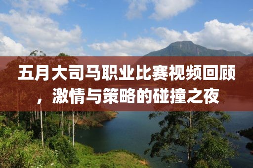 五月大司馬職業比賽視頻回顧,激情與策略的碰撞之夜