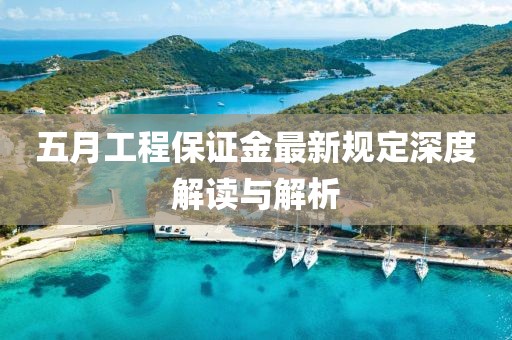 五月工程保證金最新規(guī)定深度解讀與解析