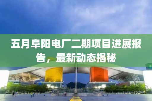 五月阜陽電廠二期項目進展報告,最新動態揭秘