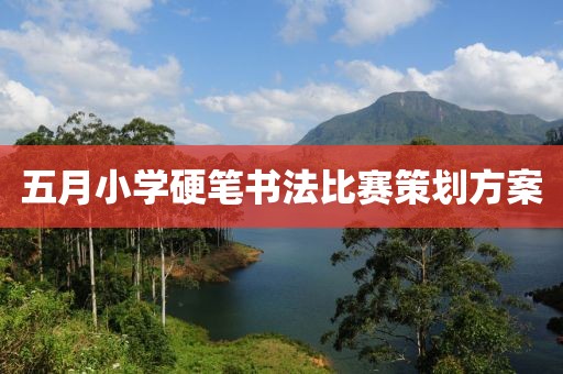 五月小學硬筆書法比賽策劃方案