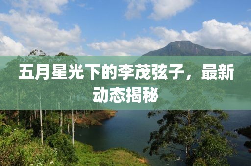 五月星光下的李茂弦子,最新動態揭秘