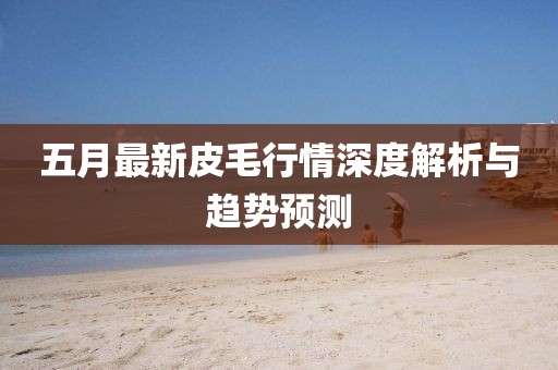 五月最新皮毛行情深度解析與趨勢預測