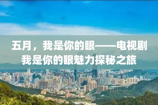 五月,我是你的眼——電視劇我是你的眼魅力探秘之旅