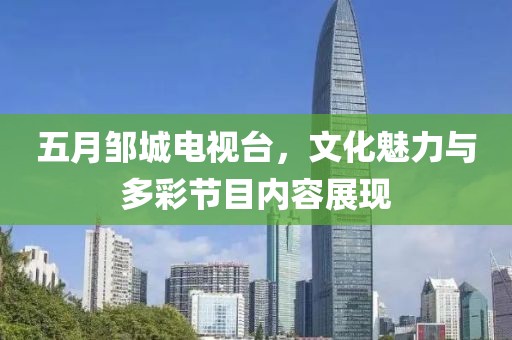 五月鄒城電視臺,文化魅力與多彩節目內容展現