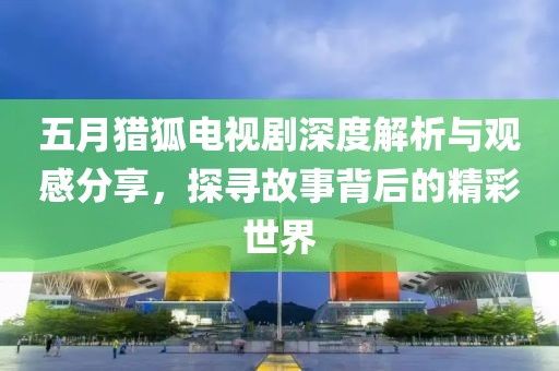 五月獵狐電視劇深度解析與觀感分享,探尋故事背后的精彩世界