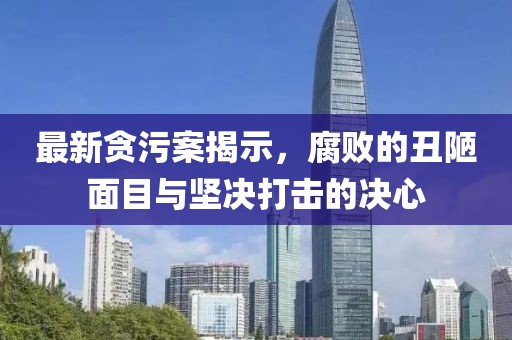 最新貪污案揭示,腐敗的丑陋面目與堅決打擊的決心
