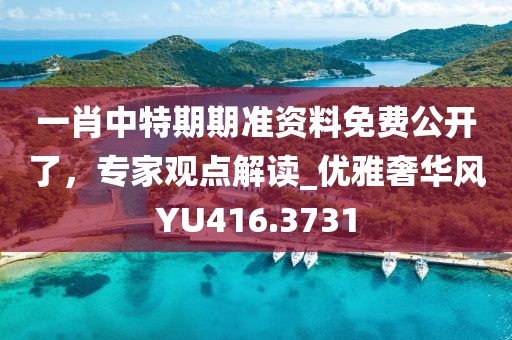 一肖中特期期準資料免費公開了,專家觀點解讀_優雅奢華風YU416.3731
