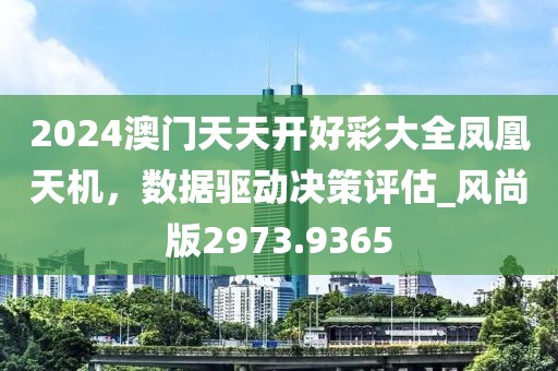 2024澳門天天開好彩大全鳳凰天機(jī),數(shù)據(jù)驅(qū)動(dòng)決策評(píng)估_風(fēng)尚版2973.9365