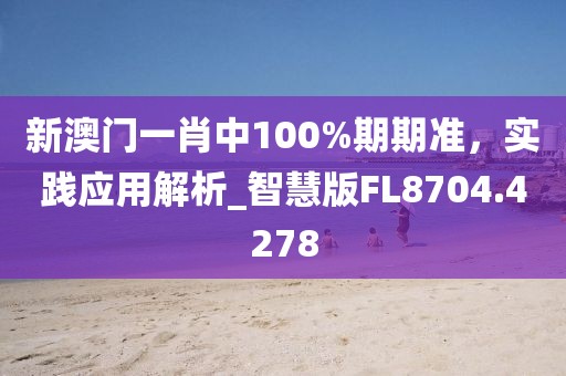 新澳門一肖中100%期期準,實踐應用解析_智慧版FL8704.4278