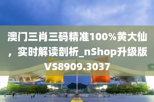澳門三肖三碼精準100%黃大仙,實時解讀剖析_nShop升級版VS8909.3037
