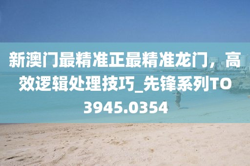 新澳門最精準正最精準龍門,高效邏輯處理技巧_先鋒系列TO3945.0354