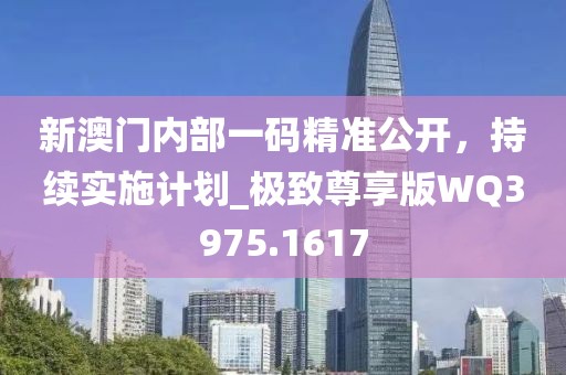 新澳門內部一碼精準公開，持續實施計劃_極致尊享版WQ3975.1617
