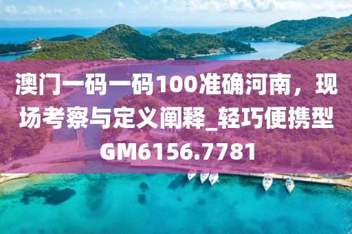 澳門一碼一碼100準確河南,現場考察與定義闡釋_輕巧便攜型GM6156.7781