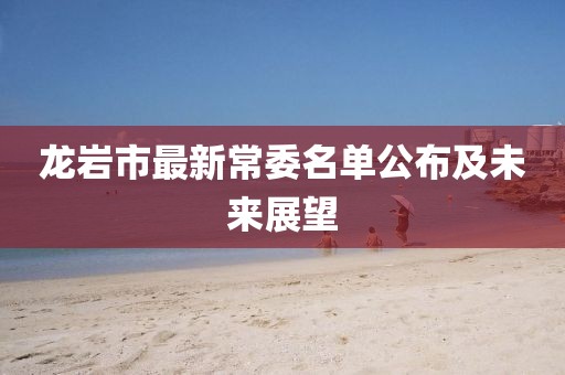 龍巖市最新常委名單公布及未來展望