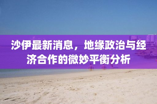 沙伊最新消息，地緣政治與經濟合作的微妙平衡分析
