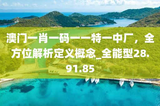 澳門(mén)一肖一碼一一特一中廠(chǎng)，全方位解析定義概念_全能型28.91.85