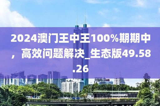 2024澳門王中王100%期期中,高效問題解決_生態(tài)版49.58.26