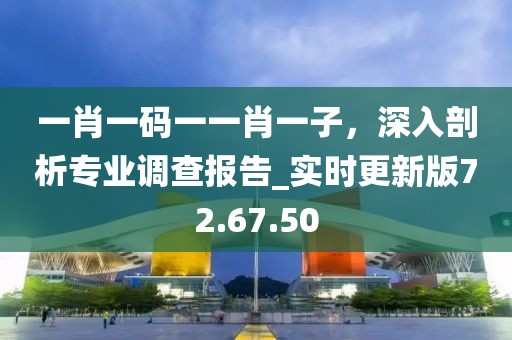 一肖一碼一一肖一子,深入剖析專業(yè)調(diào)查報(bào)告_實(shí)時(shí)更新版72.67.50