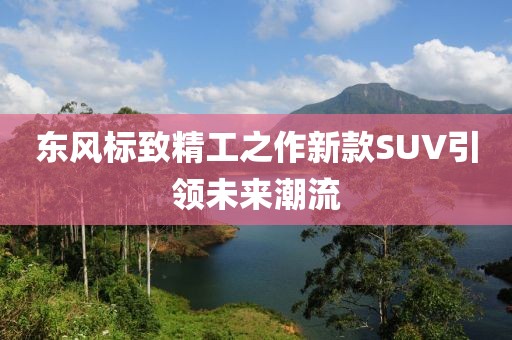 東風標致精工之作新款SUV引領未來潮流