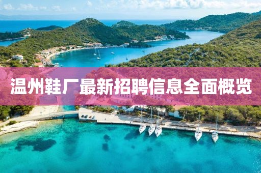 溫州鞋廠最新招聘信息全面概覽